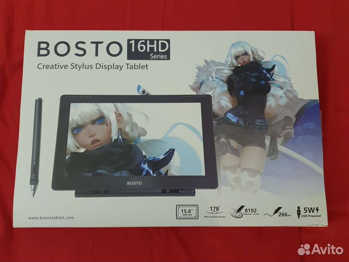 Графический планшет с экраном bosto 16HD