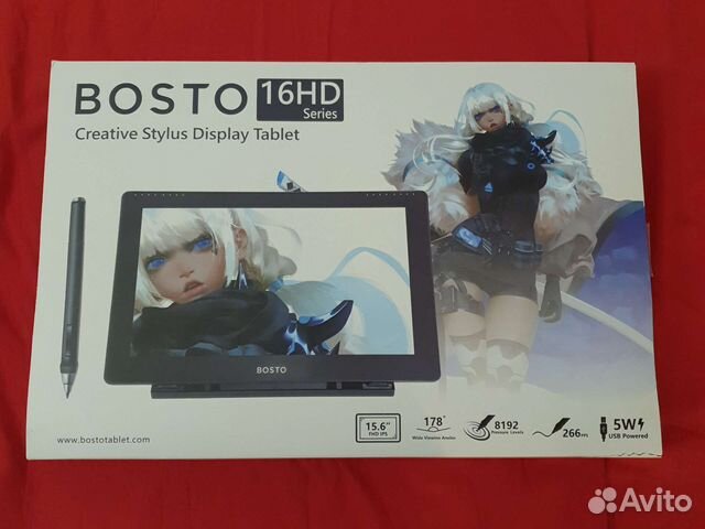 Графический планшет с экраном bosto 16HD
