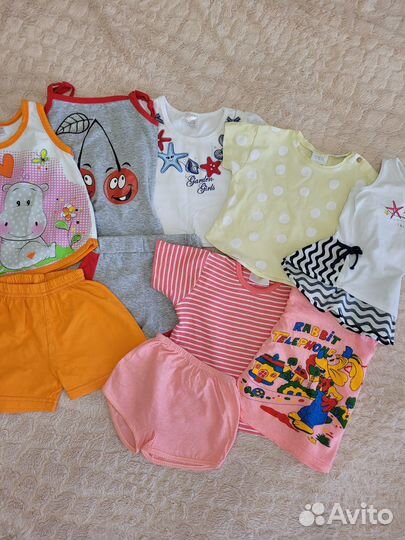 Одежда пакетом для девочки от 68-80