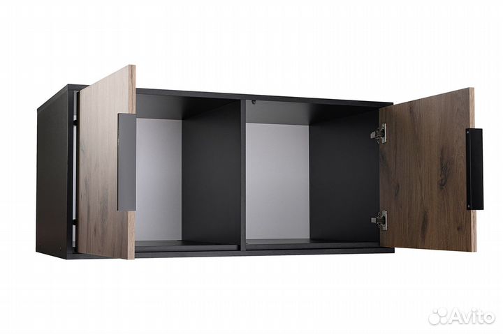 Lati D2 Надставка для шкафа Чёрный/Дуб викинг (Польша)