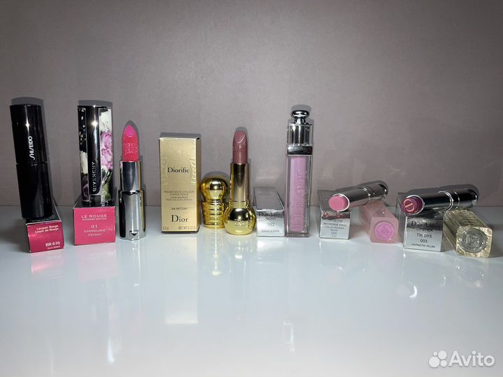 Dior помады Givenchy Shiseido