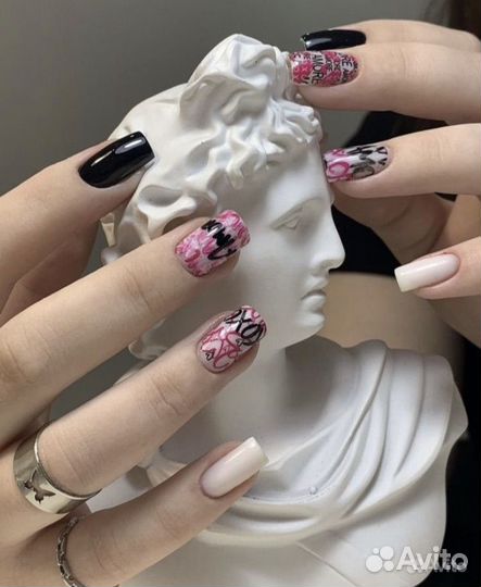 Маникюр наращивание ногтей