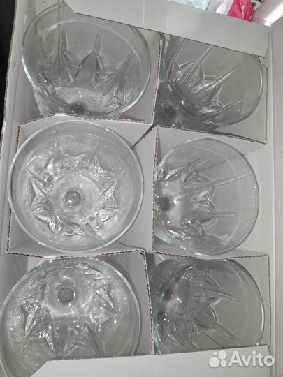 Бокал на ножке 6шт в упаковке новые