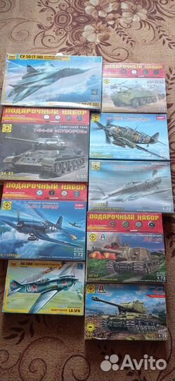 Сборные модели танков, самолётов 1/35-1/72