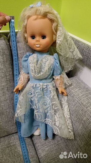 Кукла СССР в свадебном платье