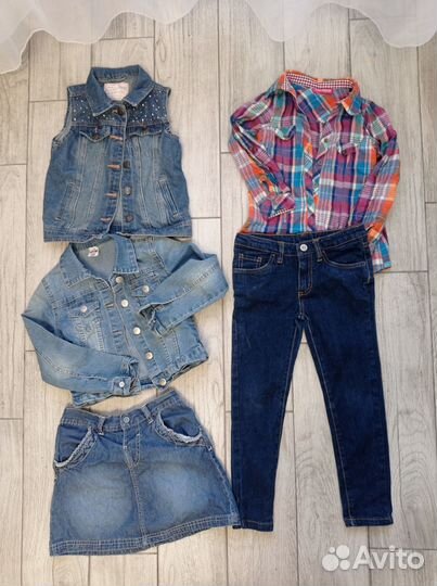 Детская одежда для девочек 116 пакетом