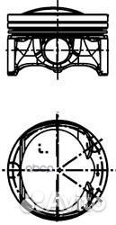 Поршень dm.82.51x1.2x1.5x2.0 +0.50 Цена за 1 шт