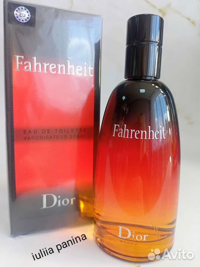 Оригинал.Евро Christian Dior Fahrenheit, 100 ml