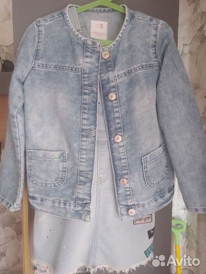 Сарафан джинсовый+пиджак джинсовый