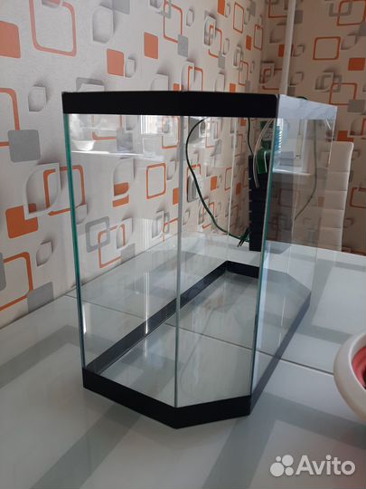 Аквариум 30л +фильтр +грунт