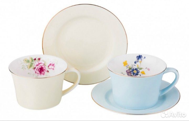 Чашки из фарфора 4 шт