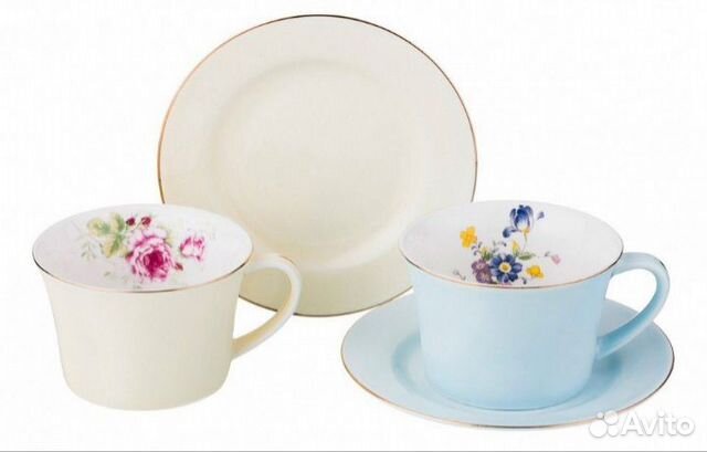 Чашки из фарфора 4 шт