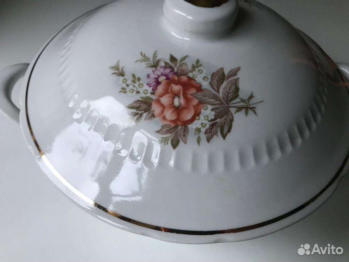 Фарфоровая супница, фз Пролетарий