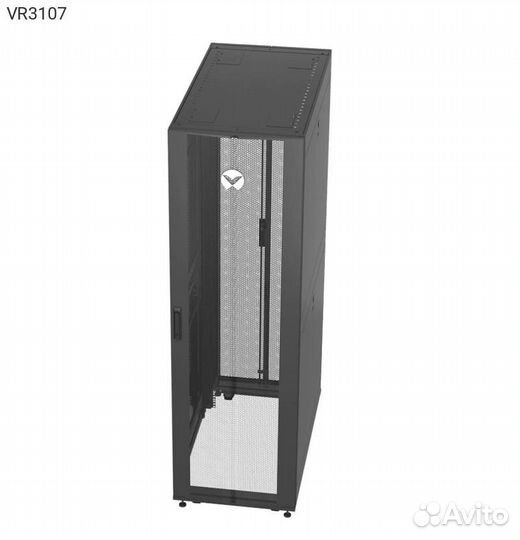 VR3107, Напольный шкаф Vertiv Knurr 48U чёрный