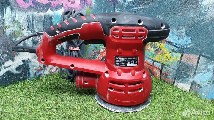 Орбитально-шлифовальная машина зубр зошм-450-125