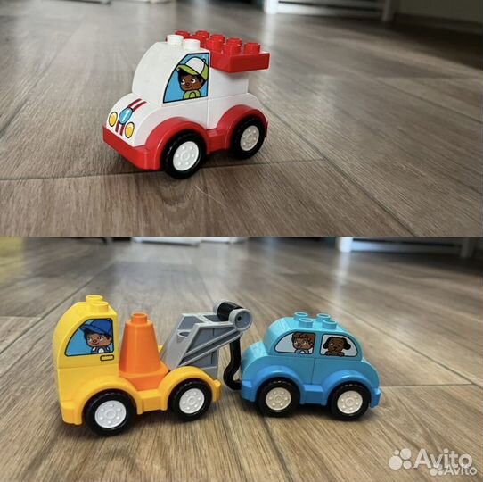 Lego duplo, первые машинки, 4 машинки
