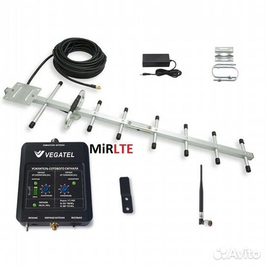 Комплект Vegatel VT1-900E-kit LED для усиления GSM