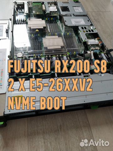 1U Сервер 2 xeon до 24 ядер Fujitsu RX200 S8
