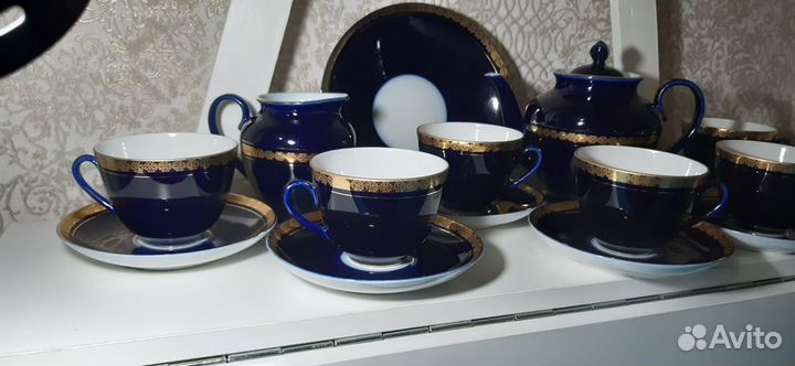 Сервиз лфз кобальт СССР