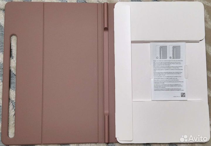Чехол Samsung Book Cover Tab S8/ S7 розовый