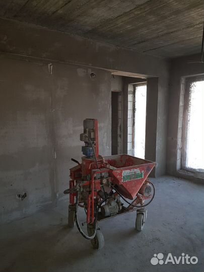 Штукатурка стен механическая машинная