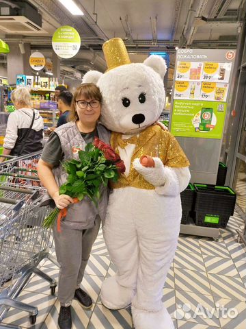 Ростовая кукла белый мишка