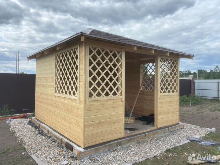 Строительство пристройки веранды беседки террасы