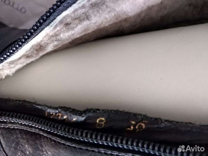 Сапоги зимние натуральная кожа размер 39