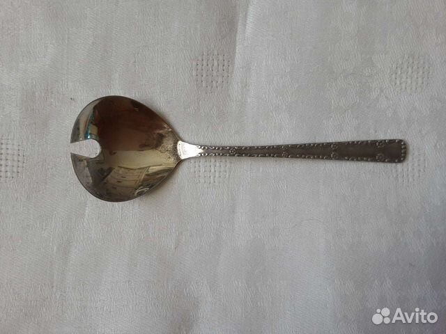 Ложка для салата мельхиоровая СССР