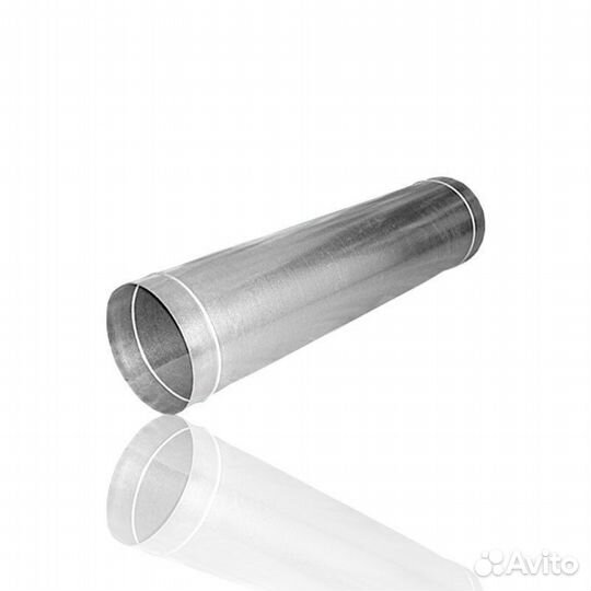 Труба ф 120, 1,0 м, 0,5 мм. оцинкованная