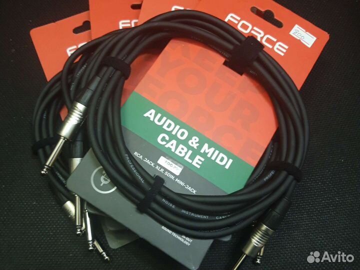 Кабели Jack и XLR в ассортименте