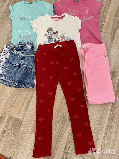 Фирменные вещи пакетом на девочку 122 128