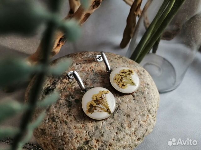 Серьги и кулон 