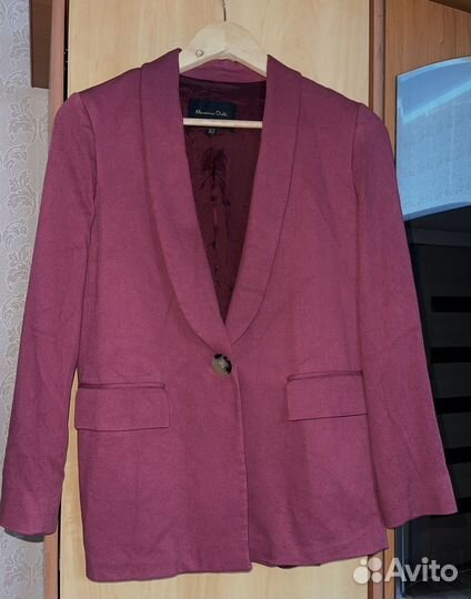Пиджак малиновый Massimo Dutti