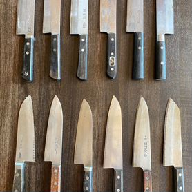Японские кухонные ножи "ламинат"