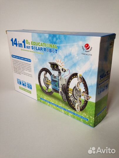 Робот 14 в 1 конструктор на солнечных батареях
