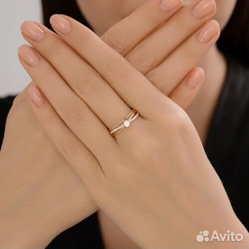 Кольцо sokolov из золота, 019595, р.17,5