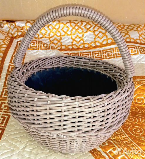 Корзина с утолщённой ручкой Капучино, 16л