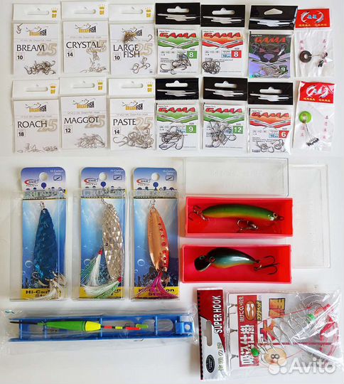 Воблер блесна приманка крючки поплавок