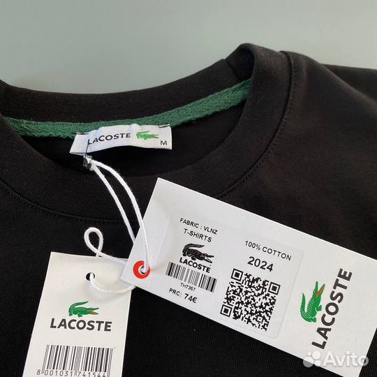 Футболка мужская lacoste черная