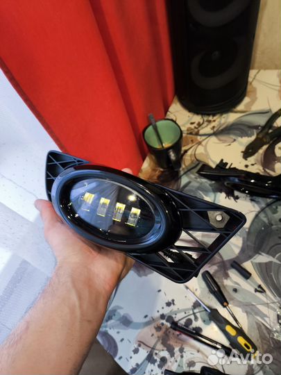 Противотуманки на honda civic 4D