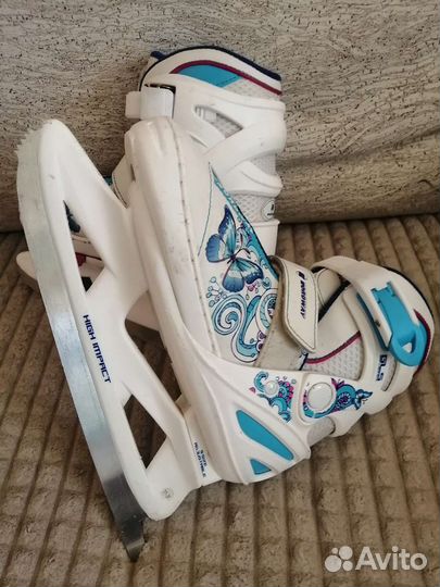 Коньки раздвижные детские размер 31-35