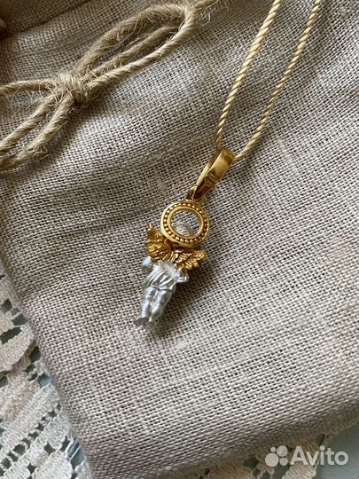 Подвеска с фианитами Ангел Хранитель