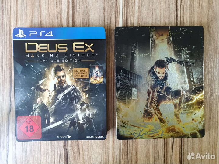 PS4 Deus Ex Mankind Divided Steelbook. Лицензия