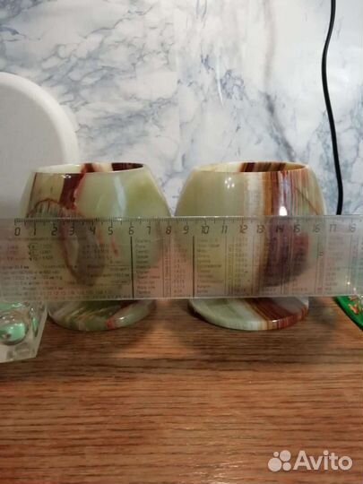 Бокал из камня оникса