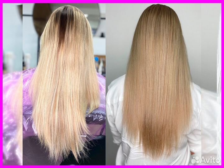 Сложное окрашивание волос Балаяж Шатуш Аиртач