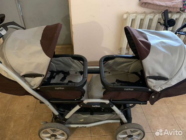 Коляска для двойни peg perego