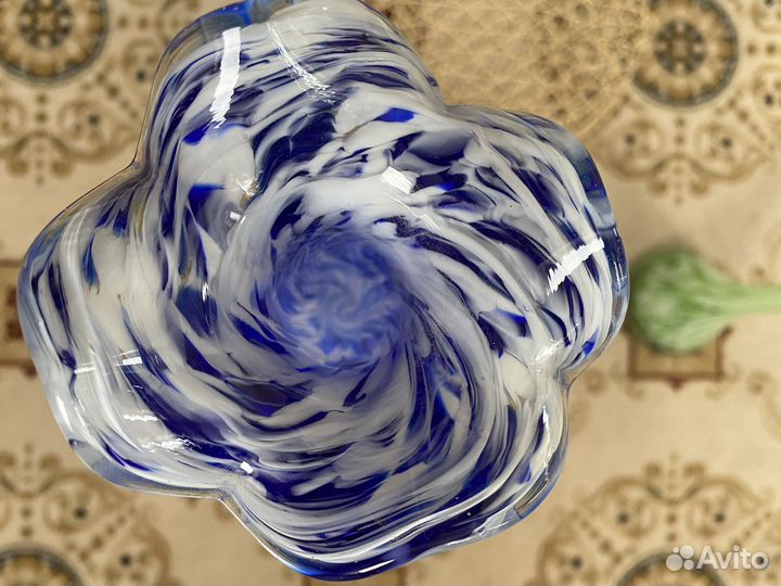 Вазы для цветов гутное цветное стекло