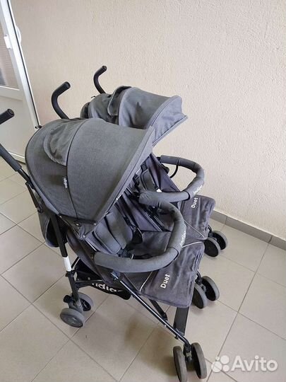 Коляска трость для двойни