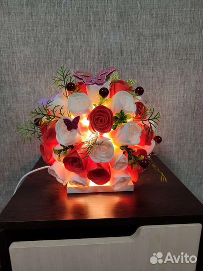 Светильник Шарик роз